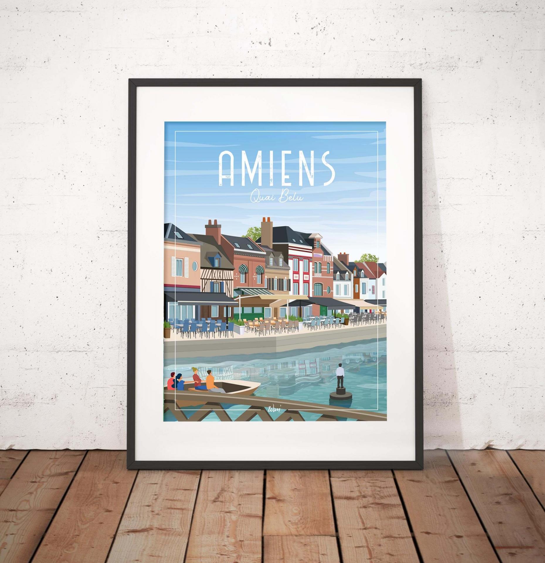 Affiche Amiens - Détente à Saint-Leu - Wim