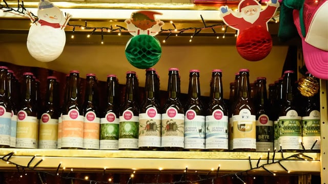 Bière, chalet du Marché de Noël d’Amiens
