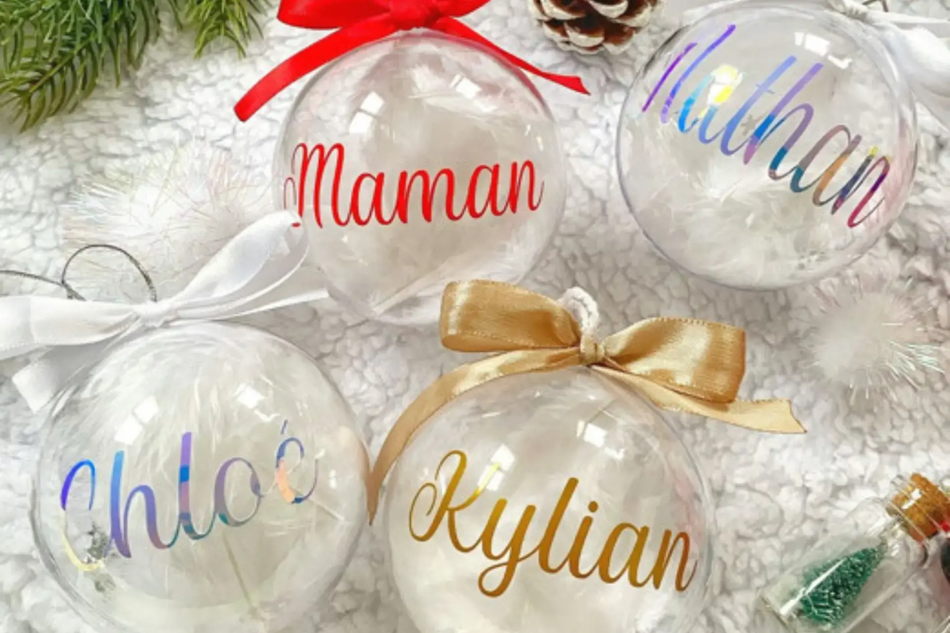 Boules personnalisees marche noel amiens