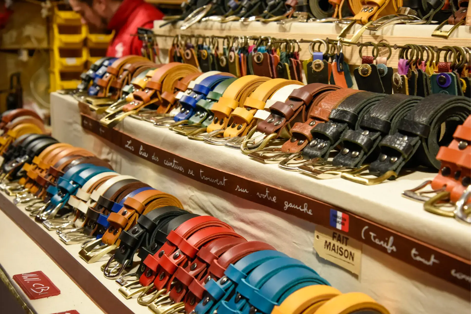 Ceintures bracelets cuir marche noel amiens 1