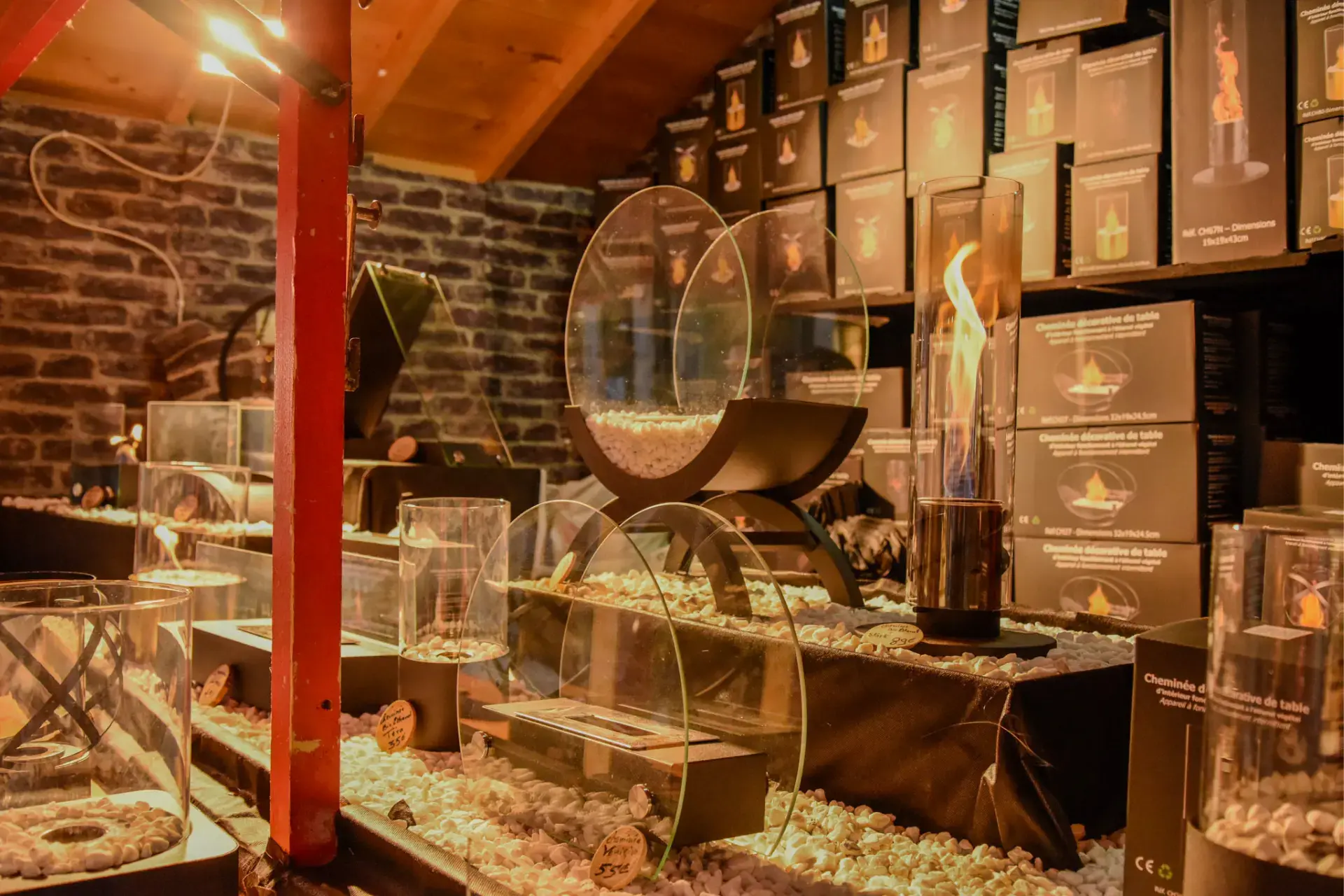 Cheminee table bio ethanol marche noel amiens 1