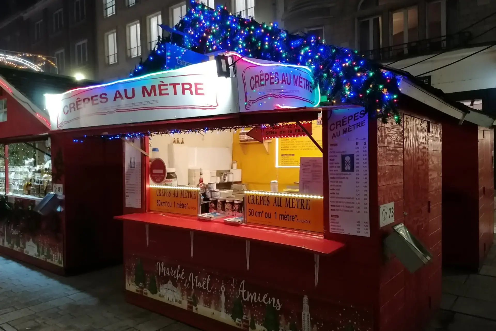 Crepe metre marche noel amiens