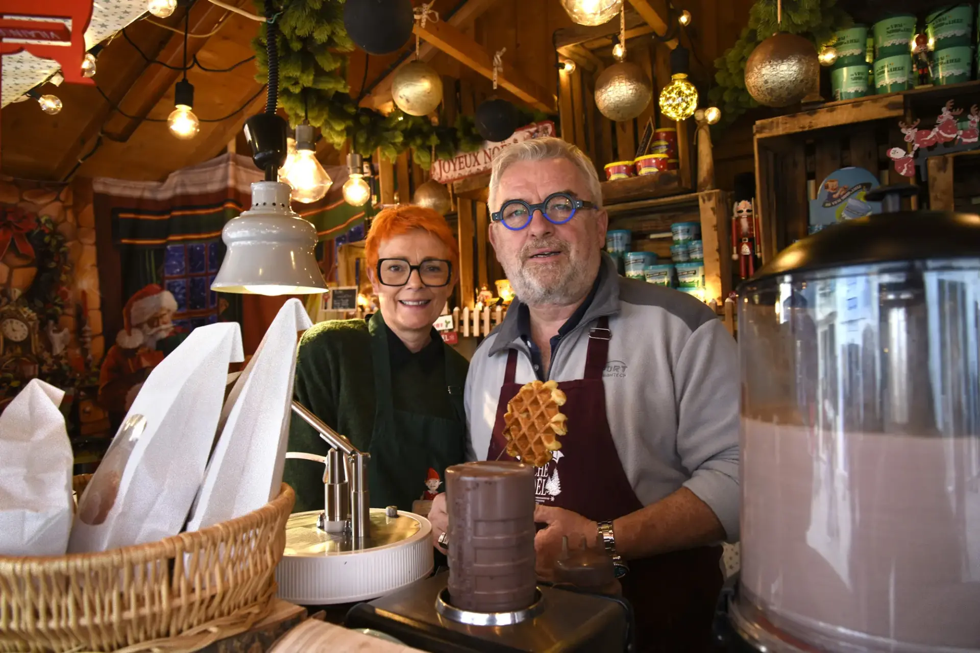 Gaufre liegeoise marche noel amiens