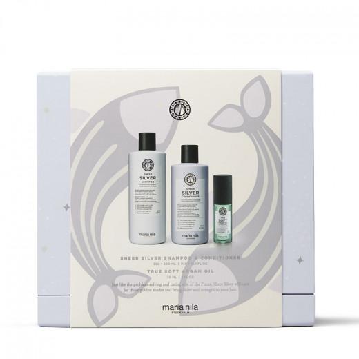Holiday Box Sheer Silver - Shampoing Conditioner & Huile