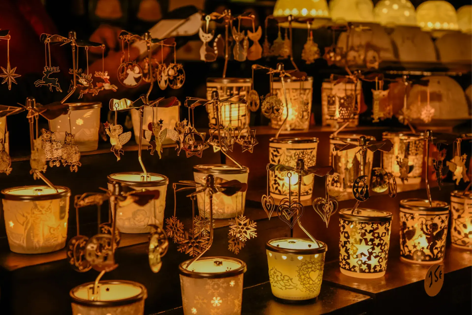 Lampes biscuits porcelaine marche noel amiens