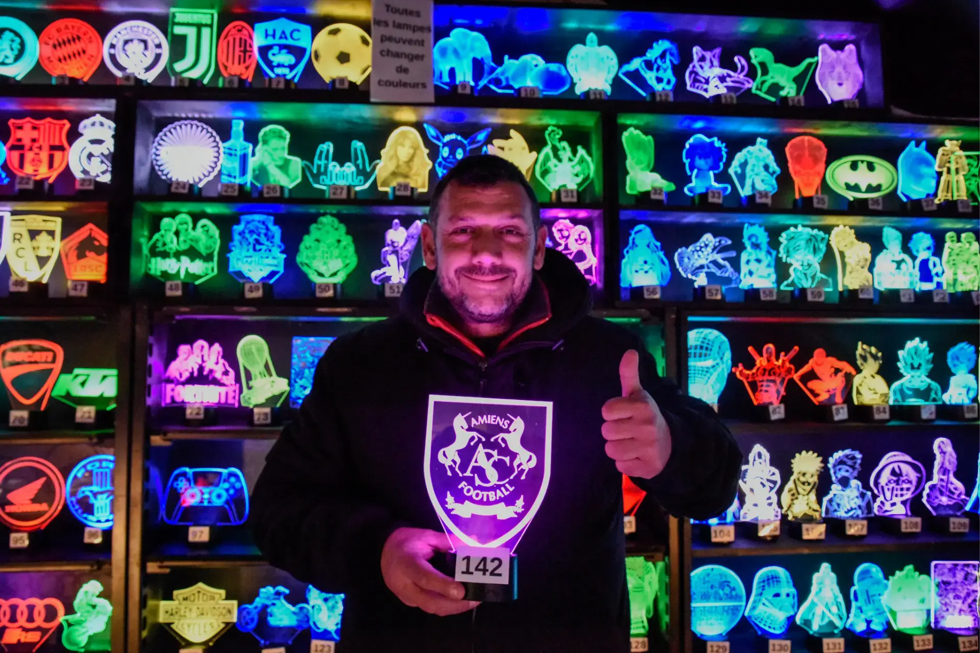 Lampes led 3d marche noel amiens 1