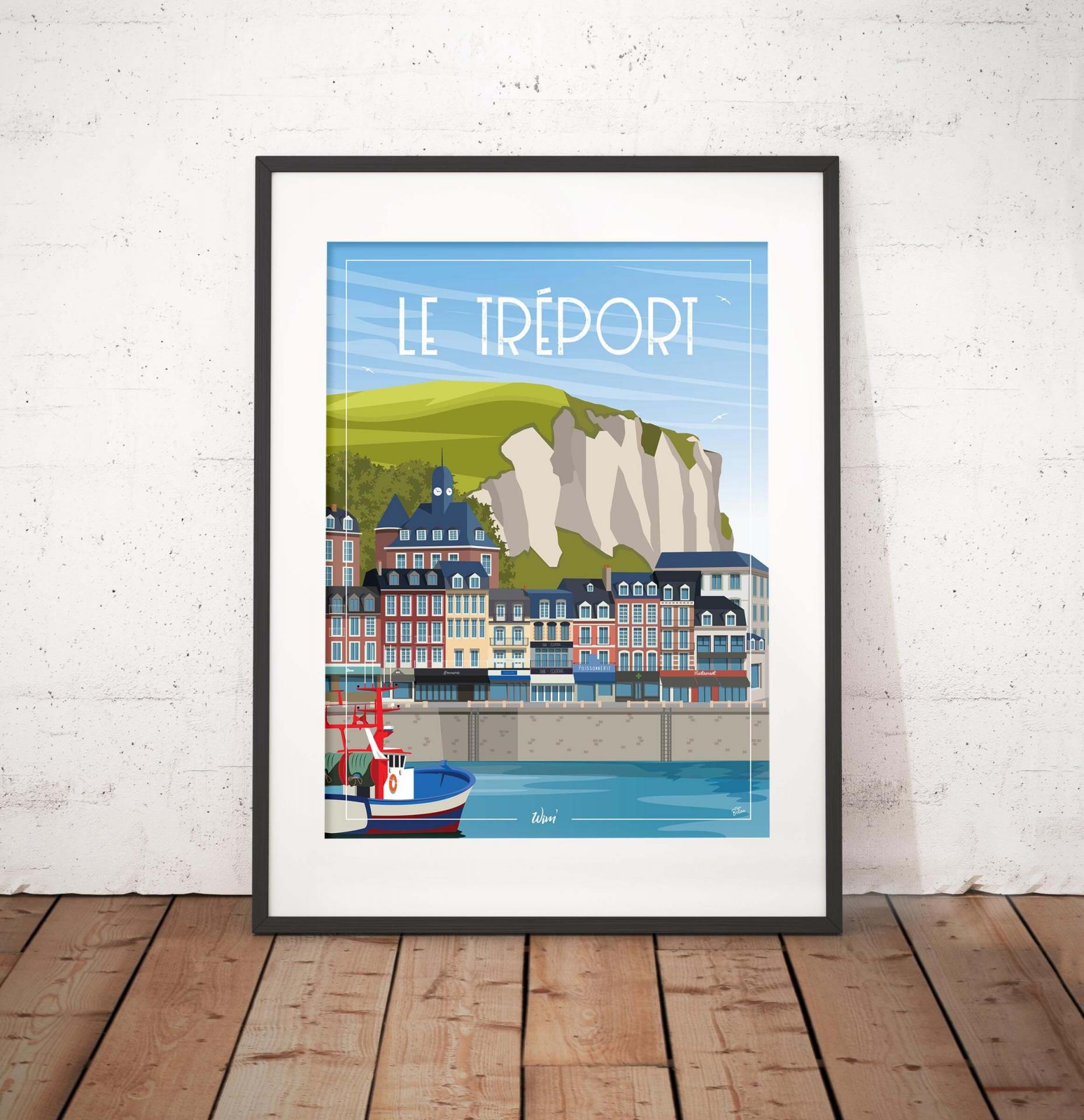 Affiche Le Tréport - Wim