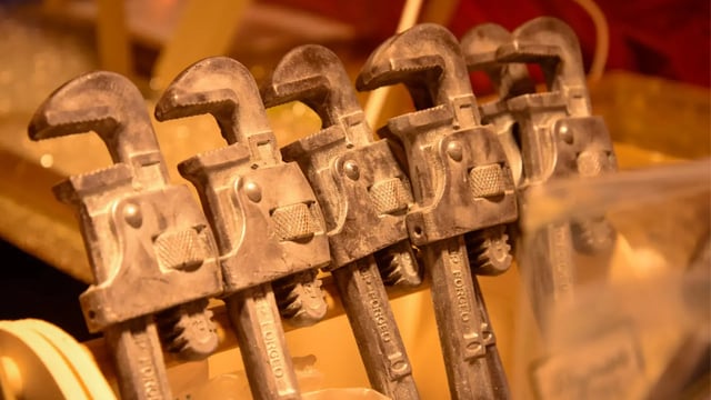 Coffrets et objets en chocolat, chalet du Marché de Noël d’Amiens