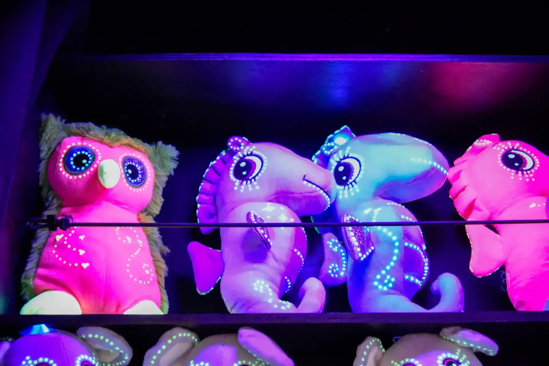 Peluches phosphorescentes marche noel amiens 2