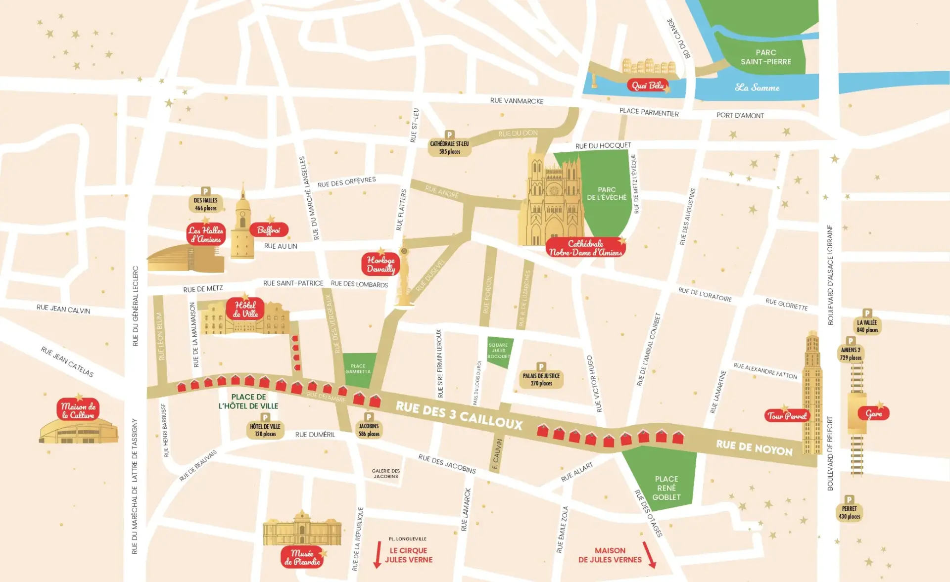 Plan marche noel amiens 2025