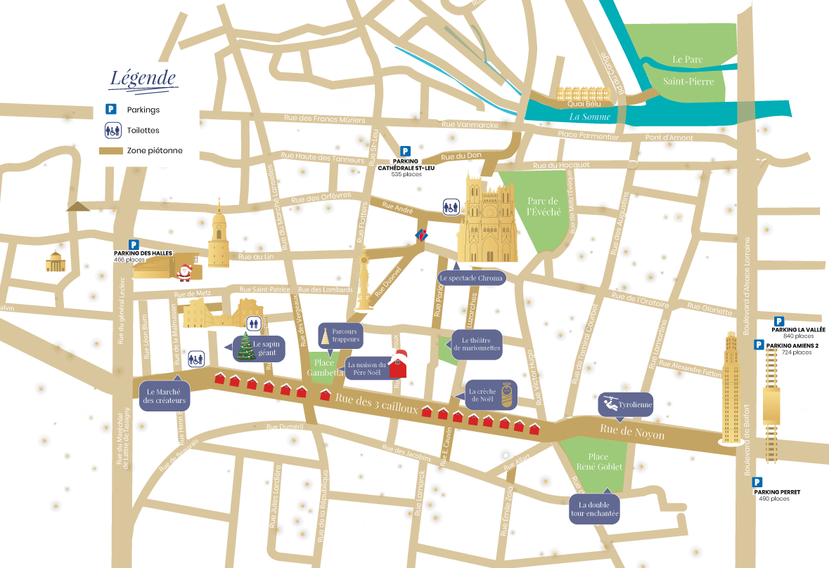 Se rendre au Marché de Noël d'Amiens