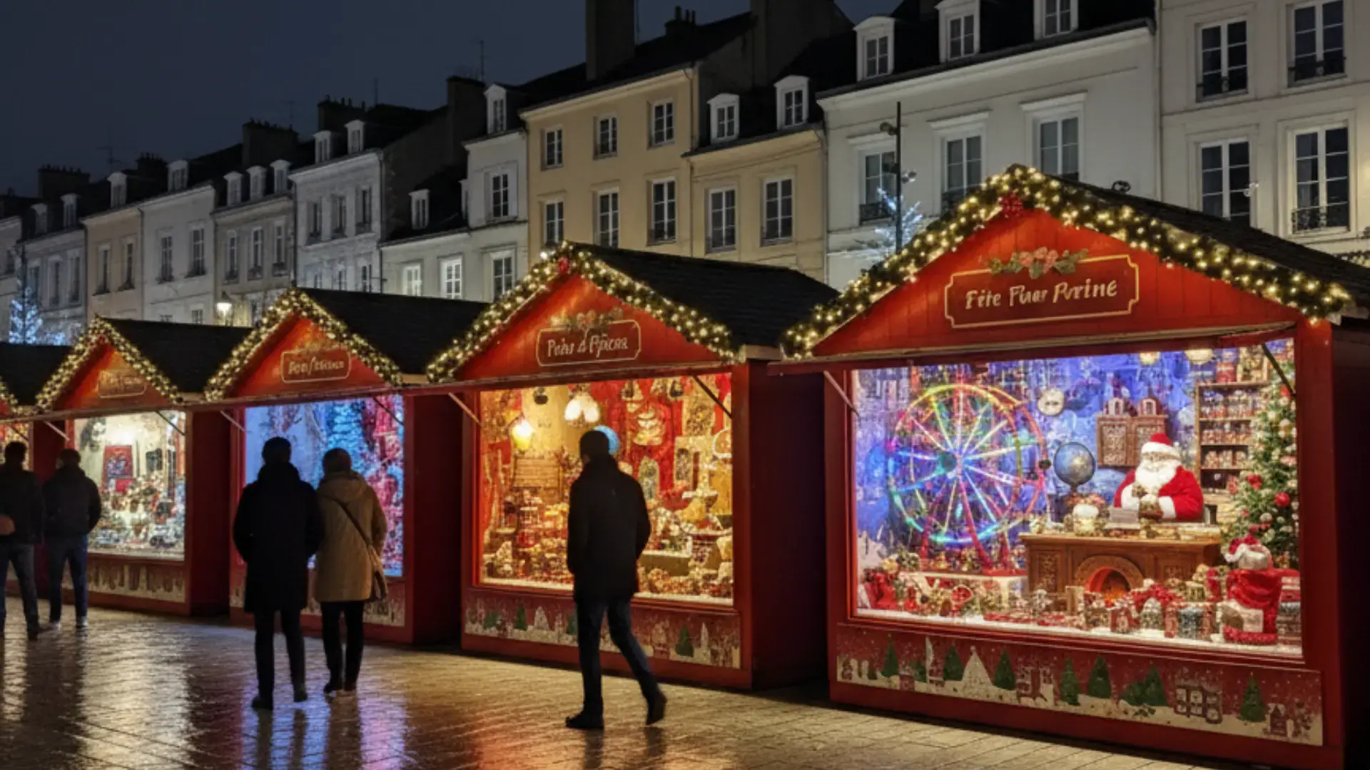 Vitrines noel marche noel amiens